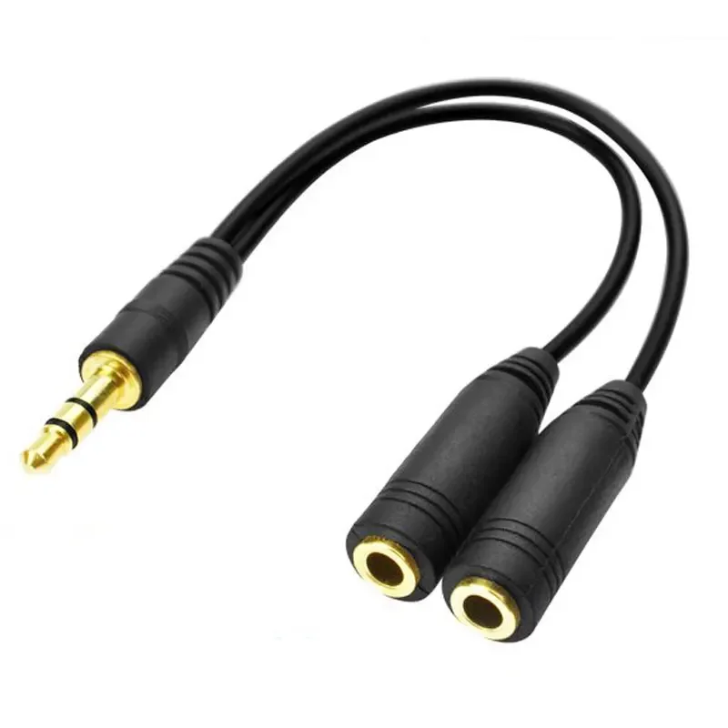 Earphone Splitter Jack - Rozgałęźnik słuchawkowy, przedłużacz 3,5 mm Rozgałęźnik