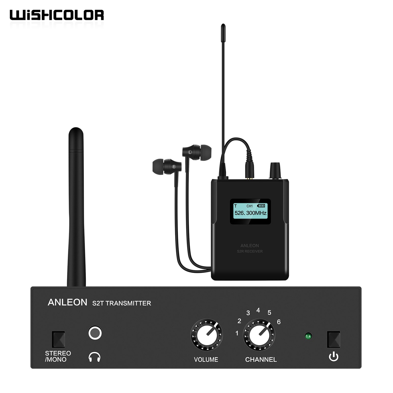 In Ear Monitor Iem - Wishcolor ANLEON S2 526-535MHz w Monitor