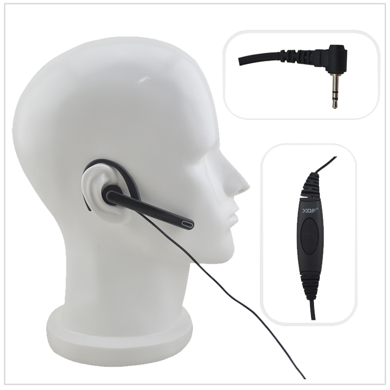 Wired Earphone Mic - Jeden przewodowy słuchawek radiowych G pętli