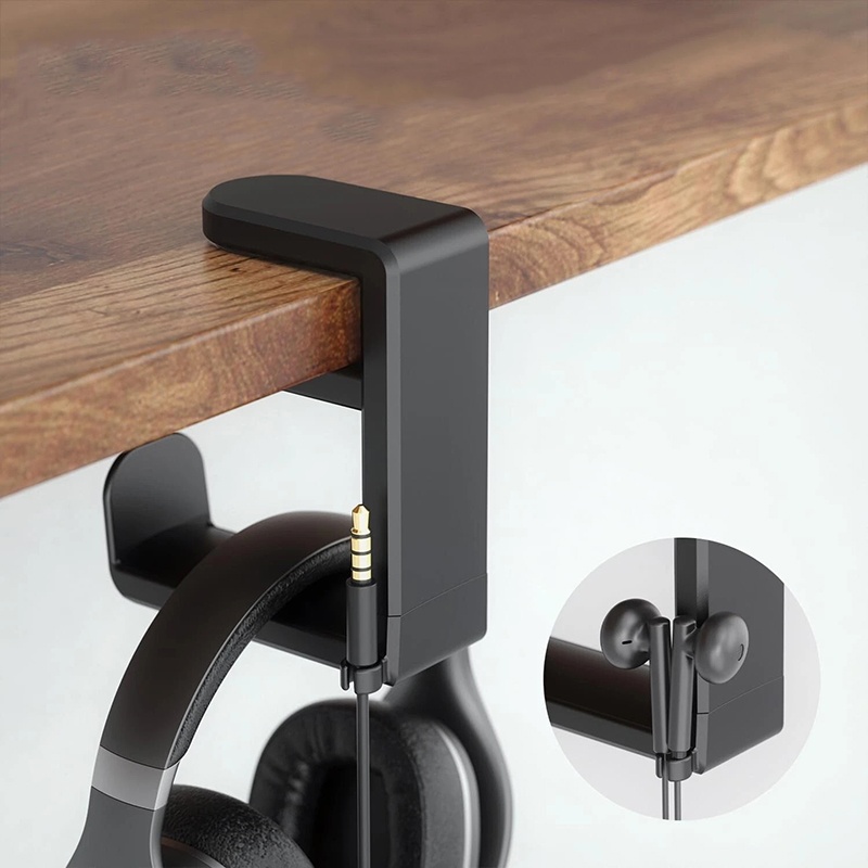 Headphone Stand Desk - Uniwersalny Stolik Biurkowy 360 ° Obrotowy