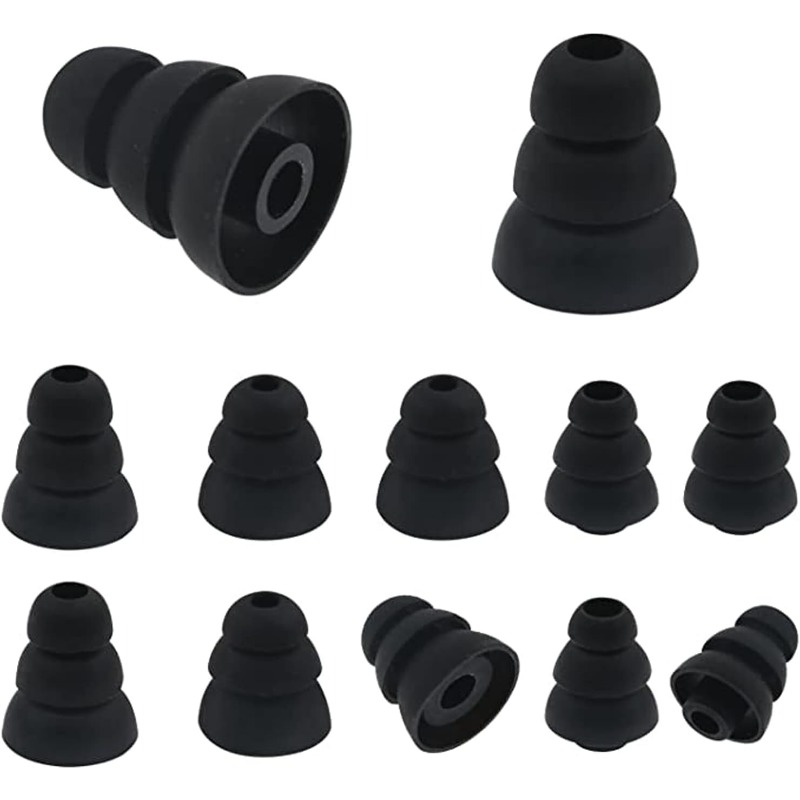 Silicone Ear Tip Replacement - 6 sztuk silikonowych wkładek do słuchawek