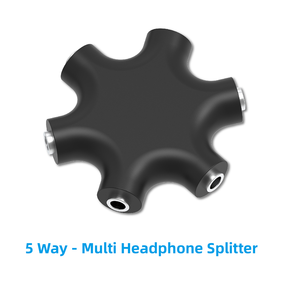 Earphone Splitter Jack - Adapter rozdzielający audio słuchawek z wtyczką