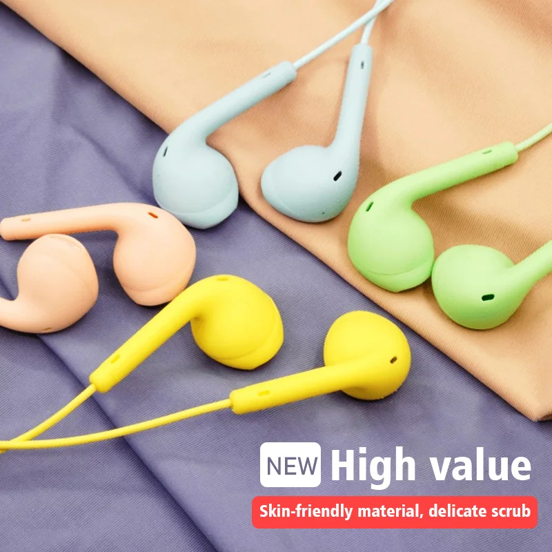 Wired Earphone Mic - 1/2/3/4 szt. Uniwersalne słuchawki douszne stereo