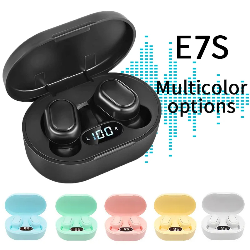 Bluetooth Headset On Ear - E7S TWS Fone słuchawki Bluetooth 5.2