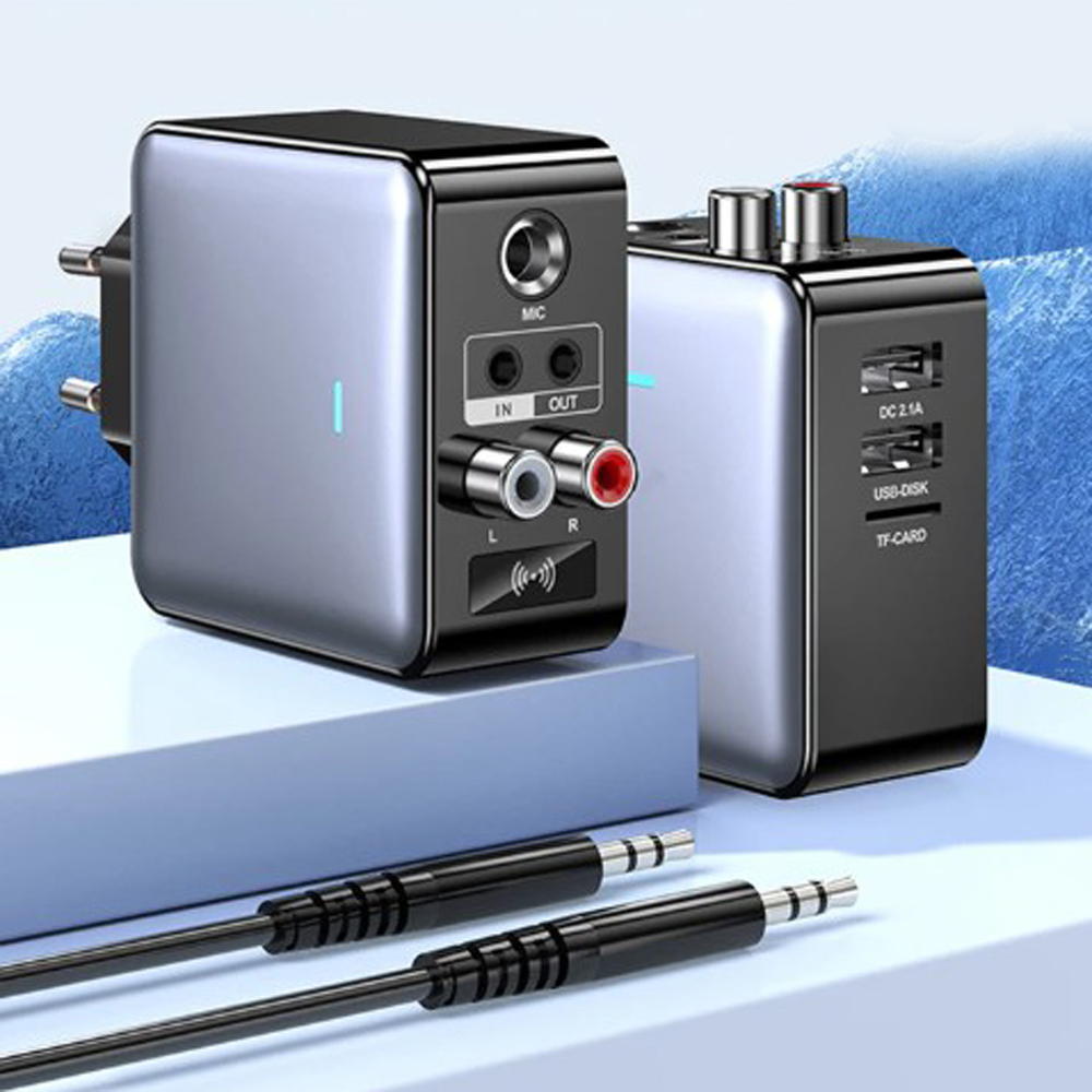 Bluetooth Adapter Receiver - QC 2.0 H6 EU US Plug