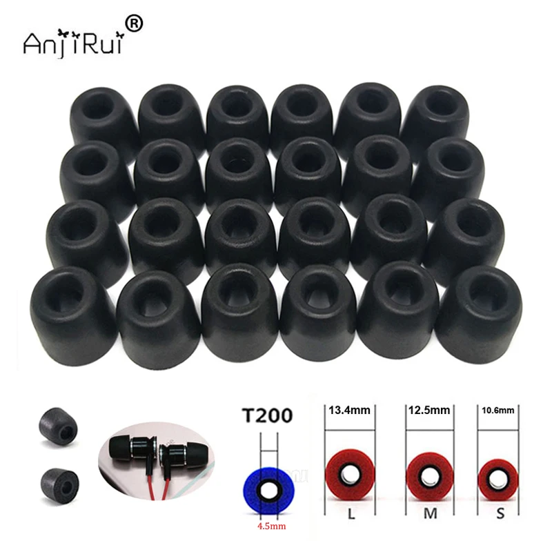 Earphone Foam Tip - 12 Par ANJIRUI Piankowe Nakładki na