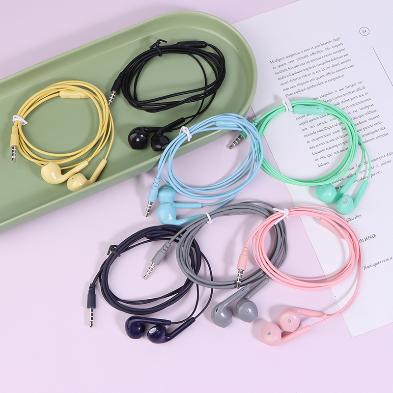 Wired Earphone Mic - U19 gładka powierzchnia słuchawki przewodowe Super