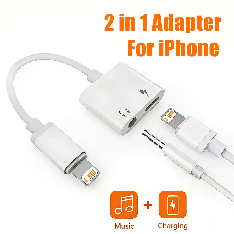 Earphone Splitter Jack - Adapter 2 w 1 iOS na