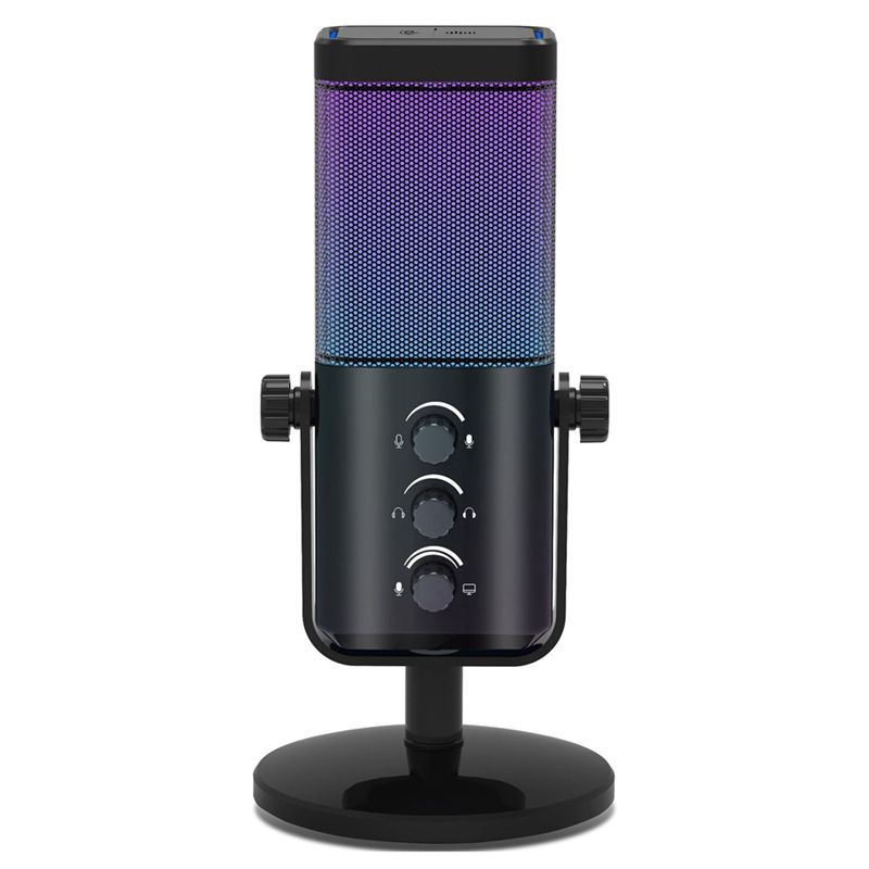 Gaming Headset Rgb - Mikrofon gamingowy ABZZ-RGB USB-C z redukcją