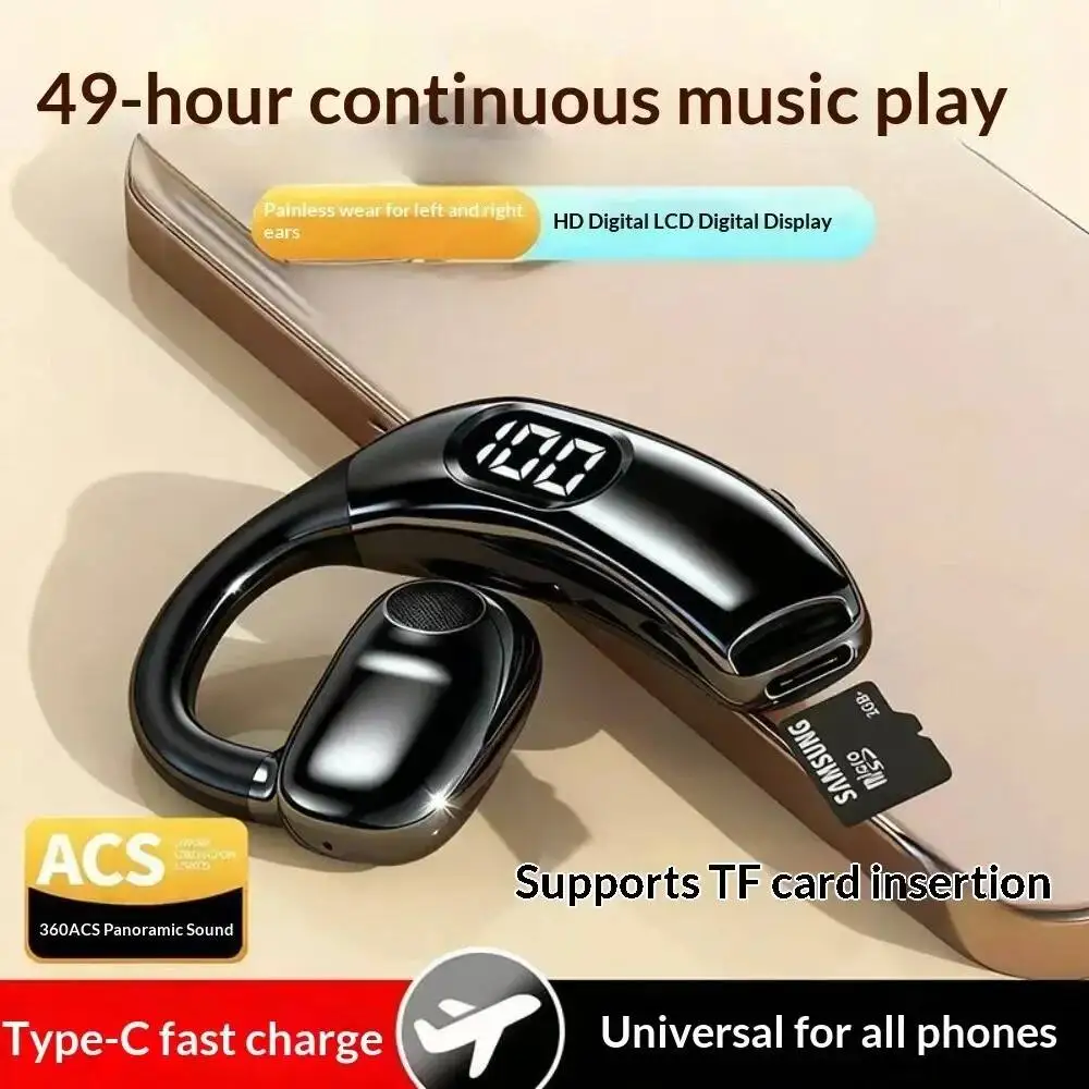 Bluetooth Headset On Ear - Bezprzewodowe słuchawki Bluetooth z mikrofonem, obsługą