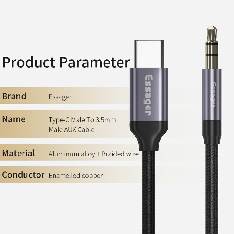 Essager Adapter Usb C do 3,5 m – Earphone Splitter Jack recenzja i cena