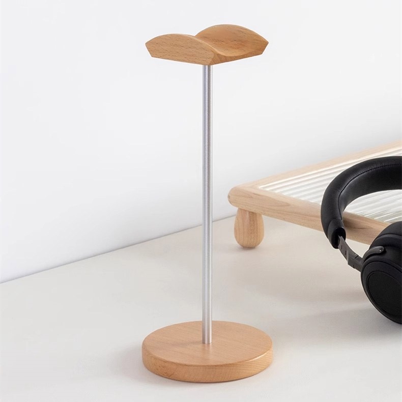 Stojak na słuchawki z drewna o – Headphone Stand Desk recenzja i cena