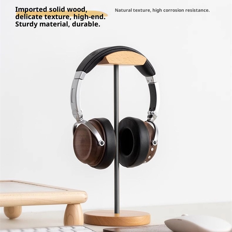 Stojak na słuchawki z drewna o – Headphone Stand Desk recenzja i cena