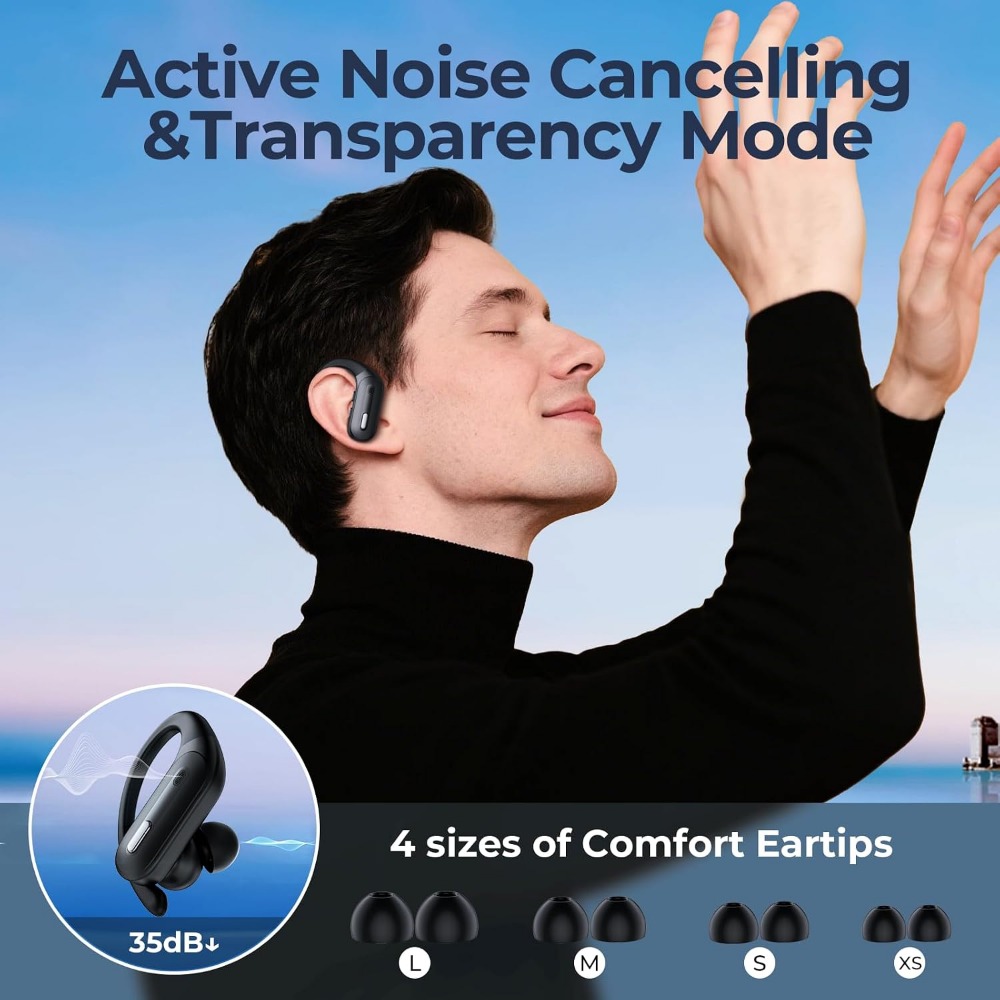 Bezprzewodowe słuchawki douszn – Noise Cancelling Headphone recenzja i cena