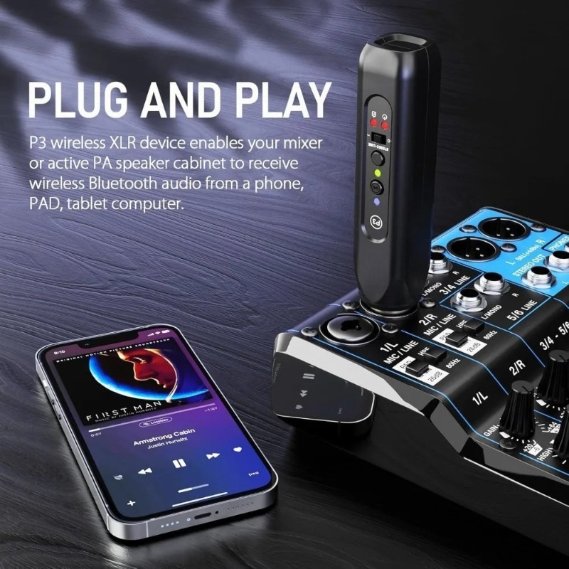 Bezprzewodowy odbiornik XLR Bl – Bluetooth Adapter Receiver recenzja i cena