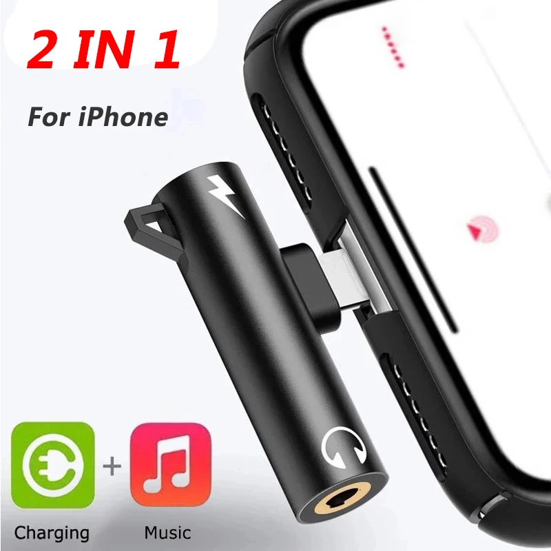Adapter 2w1 do iPhone 14 13 12 – Earphone Splitter Jack recenzja i cena