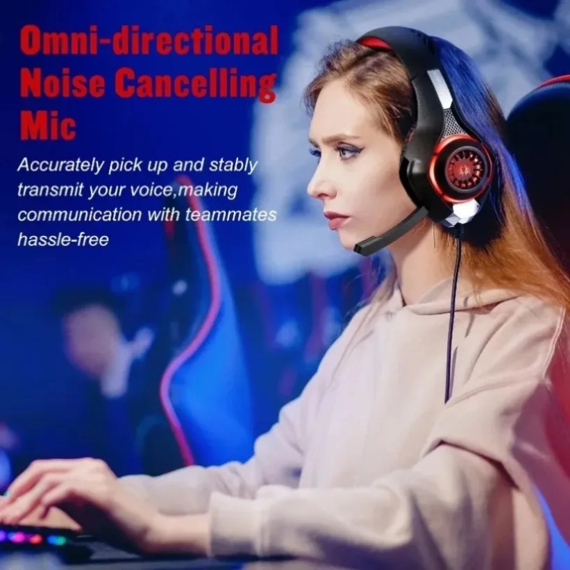 Słuchawki gamingowe LED z mikr – Gaming Headset Rgb recenzja i cena