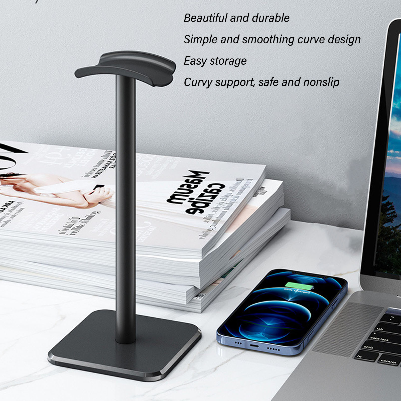 Stojak na słuchawki Zaokrąglon – Headphone Stand Desk recenzja i cena