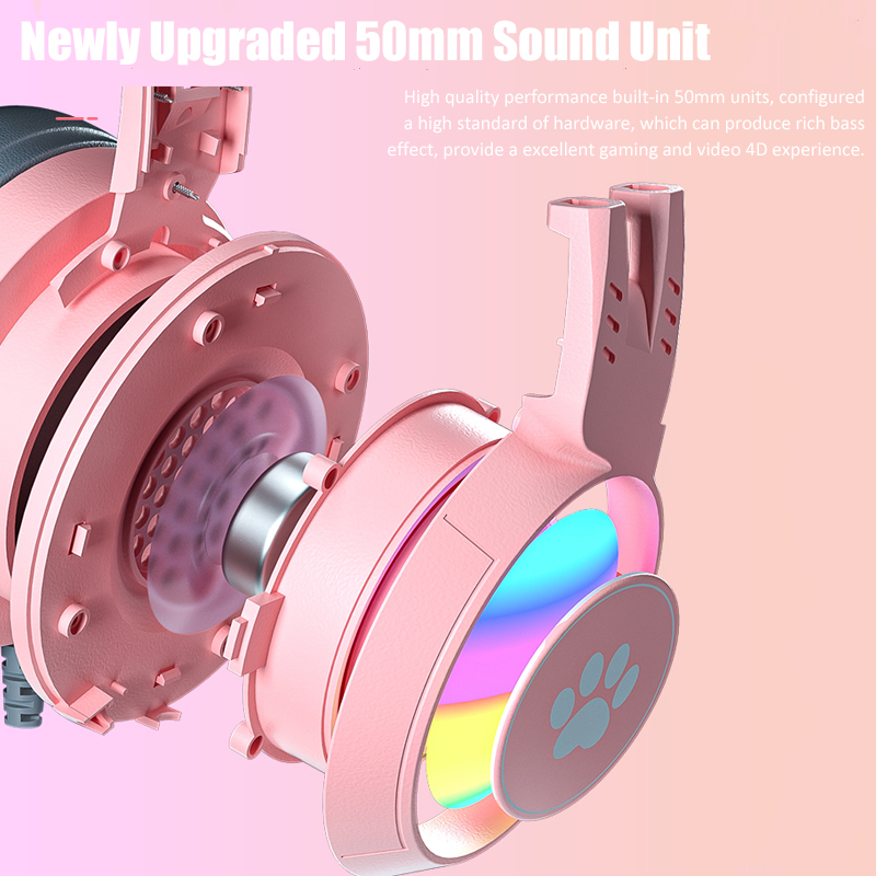 Słuchawki do gier z uchem kota – Gaming Headset Rgb recenzja i cena