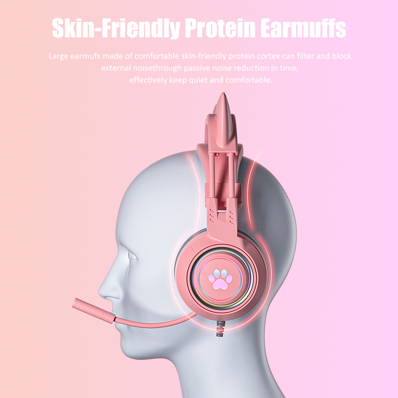 Słuchawki do gier z uchem kota – Gaming Headset Rgb recenzja i cena