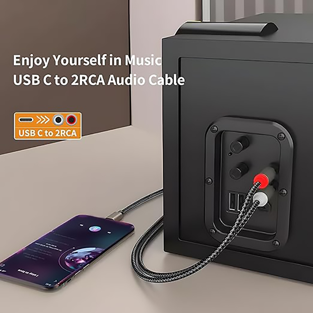 Kabel audio USB C do 2 RCA, ro – Earphone Splitter Jack recenzja i cena