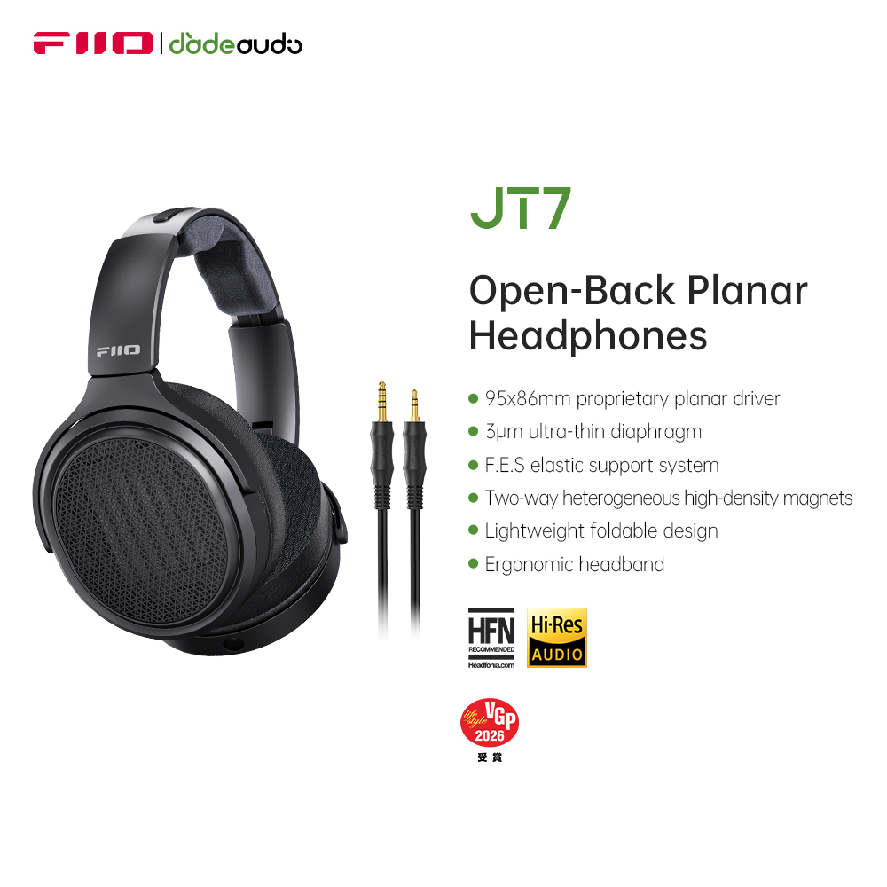 Słuchawki nauszne FiiO JT7 z p – Audiophile Headphone Wired recenzja i cena